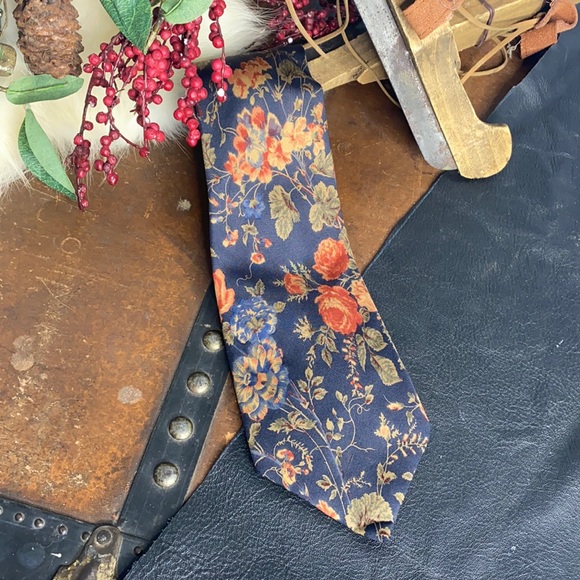 Polo Ralph Lauren Other - Polo By Ralph Lauren Blue Floral Silk Tie